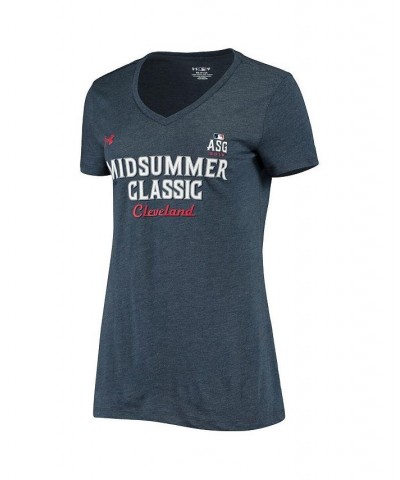 Women's Heathered Navy 2019 MLB All-Star Game Midsummer Classic Tri-Blend Performance V-Neck T-shirt Heathered Navy $20.00 Tops