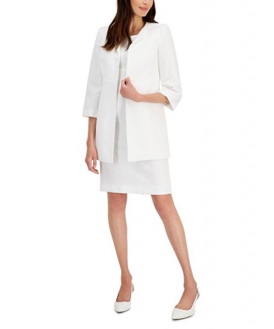 Women's Topper and Sheath Dress Set White $45.50 Suits