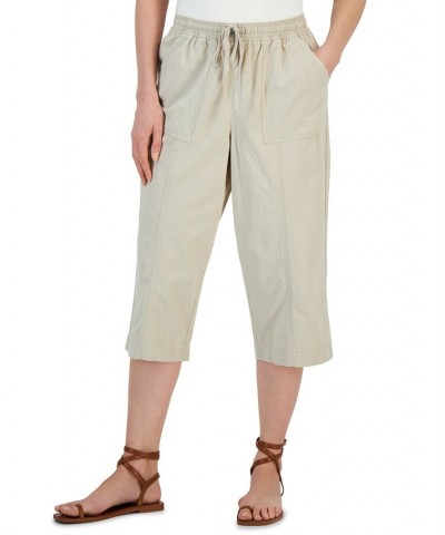 Women's Quinn Cotton Pull-On Capri Pants Stonewall $14.19 Pants