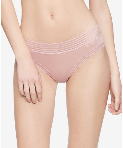 Striped-Waist Hipster Underwear QD3672 Nymphs Thigh $12.75 Panty