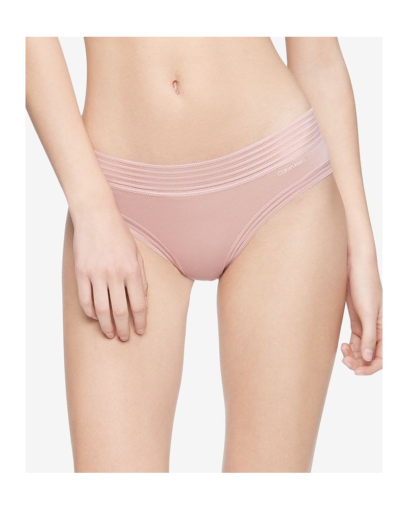 Striped-Waist Hipster Underwear QD3672 Nymphs Thigh $12.75 Panty