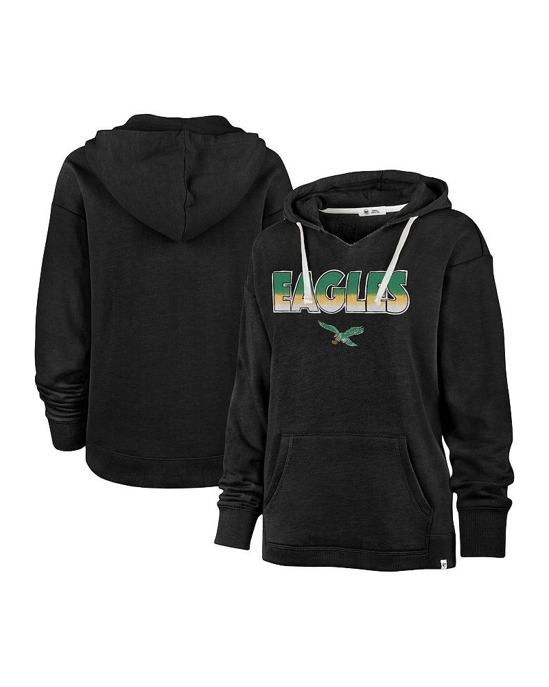 Women's Heather Black Philadelphia Eagles Color Rise Kennedy Pullover Hoodie Heather Black $39.95 Sweatshirts