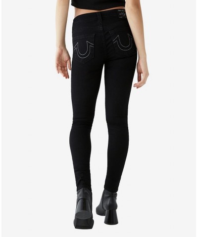 Women's Jennie Curvy Skinny Jeans Body Rinse Black $39.76 Jeans