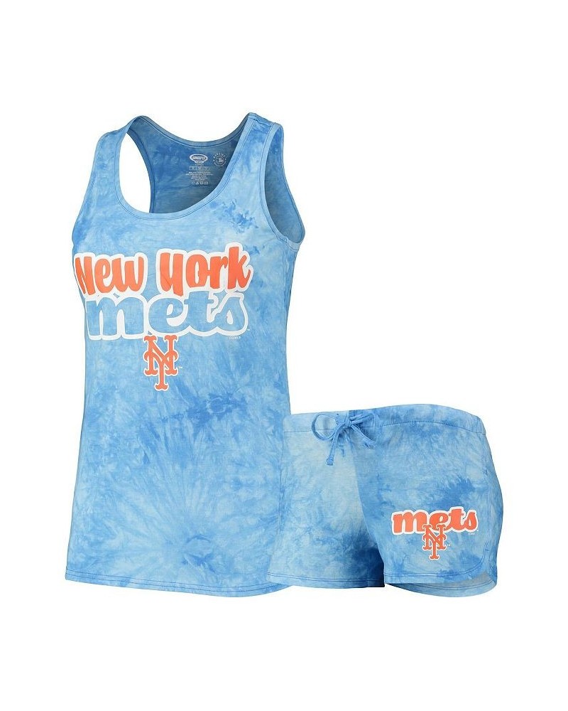 Women's Royal New York Mets Billboard Racerback Tank Top and Shorts Set Royal $28.99 Pajama