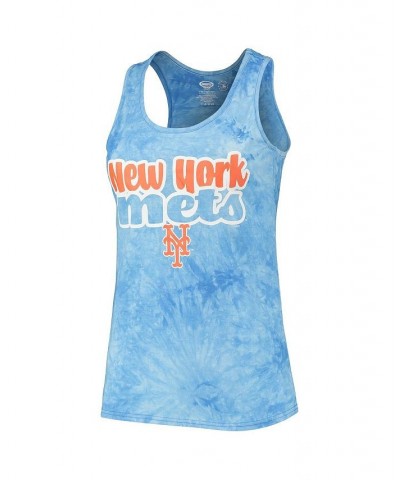 Women's Royal New York Mets Billboard Racerback Tank Top and Shorts Set Royal $28.99 Pajama