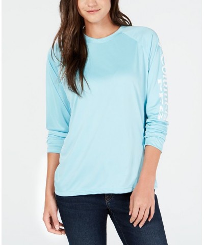 Women's PFG Tidal Tee II Omni-Shade™ T-Shirt Clear Blue $29.00 Tops