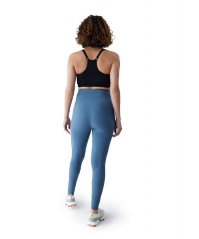 Women's Maternity Ribbed Active Legging Dusty Blue $40.18 Pants