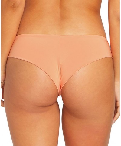 Juniors' Simply Seamless Cheekini Swim Bottoms Orange $27.84 Swimsuits