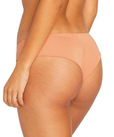 Juniors' Simply Seamless Cheekini Swim Bottoms Orange $27.84 Swimsuits