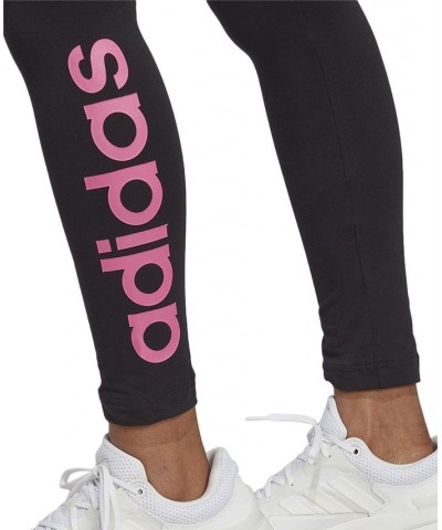 Women's Linear-Logo Full Length Leggings XS-4X Black, Pulse Magenta $23.20 Pants