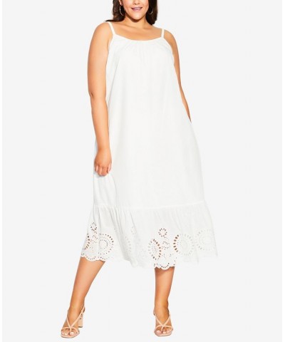 Trendy Plus Size Scarlett Dress Ivory/Cream $61.16 Dresses