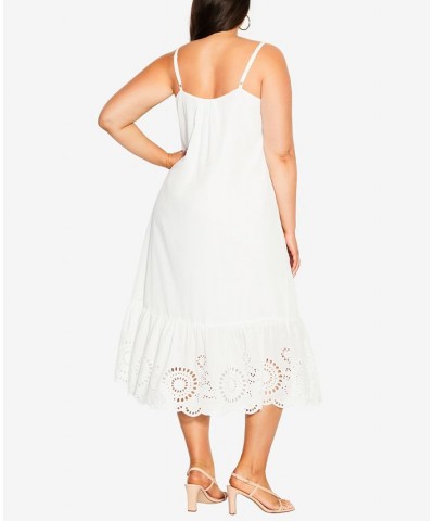 Trendy Plus Size Scarlett Dress Ivory/Cream $61.16 Dresses