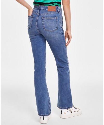 Women's Sailor Flared-Leg Jeans Sapphire Blue Wash $41.83 Jeans