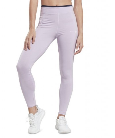Women's Identity High-Rise Pull-On Leggings Purple $13.33 Pants