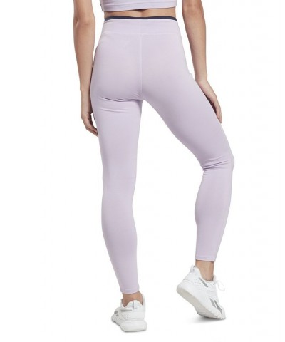 Women's Identity High-Rise Pull-On Leggings Purple $13.33 Pants