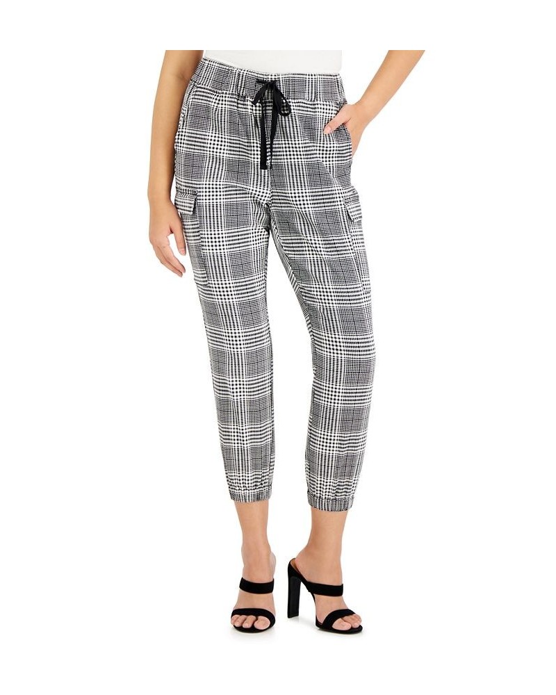 Petite Plaid Utility Jogger Pants Plaid $20.70 Pants