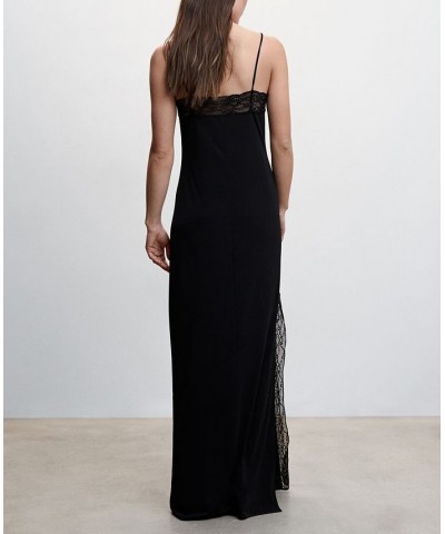 Women's Lace Detail Dress Black $40.79 Dresses