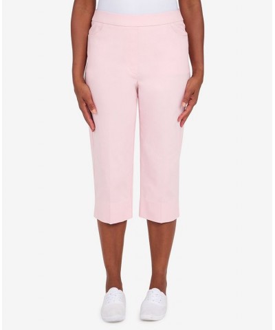 Missy Women's Classics S2 Allure Clam Digger Capri Pants Pink $27.97 Pants