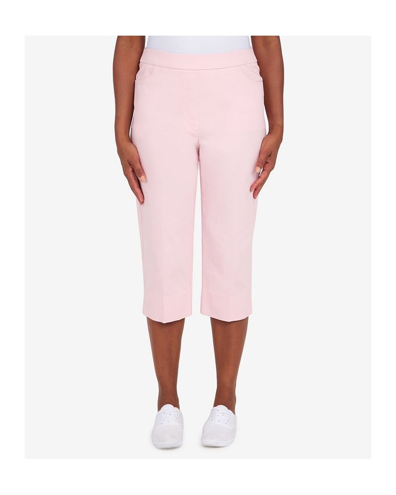 Missy Women's Classics S2 Allure Clam Digger Capri Pants Pink $27.97 Pants