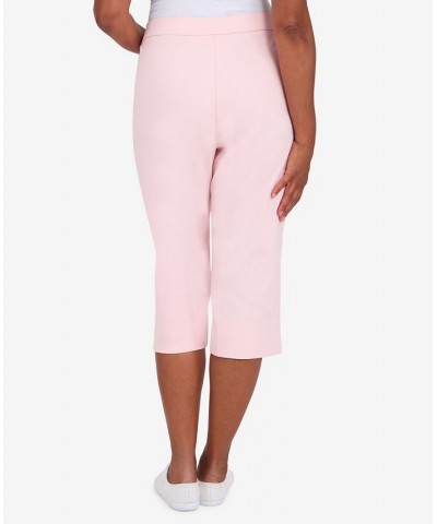 Missy Women's Classics S2 Allure Clam Digger Capri Pants Pink $27.97 Pants