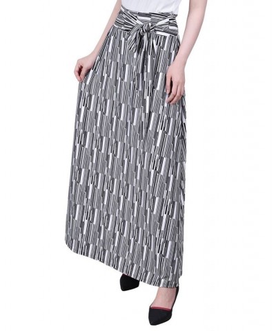 Women's Missy Maxi Skirt with Sash Waist Tie Dk Wooden $17.60 Skirts