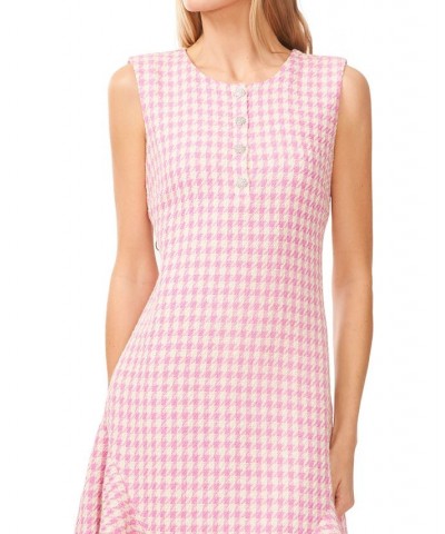 Women's Tweed Button-Front Ruffled-Hem Dress New Ivory $76.32 Dresses