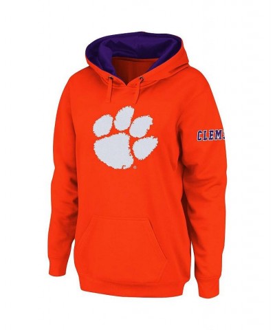 Women's Orange Clemson Tigers Big Logo Pullover Sweatshirt Orange $30.59 Sweatshirts