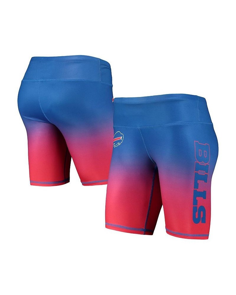 Women's Royal Buffalo Bills Gradient Biker Shorts Royal $20.27 Shorts