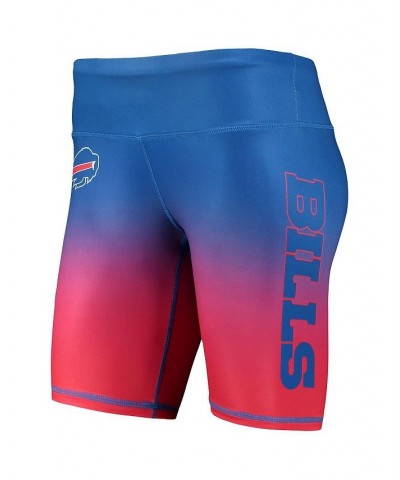 Women's Royal Buffalo Bills Gradient Biker Shorts Royal $20.27 Shorts