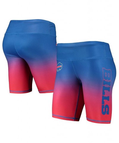 Women's Royal Buffalo Bills Gradient Biker Shorts Royal $20.27 Shorts