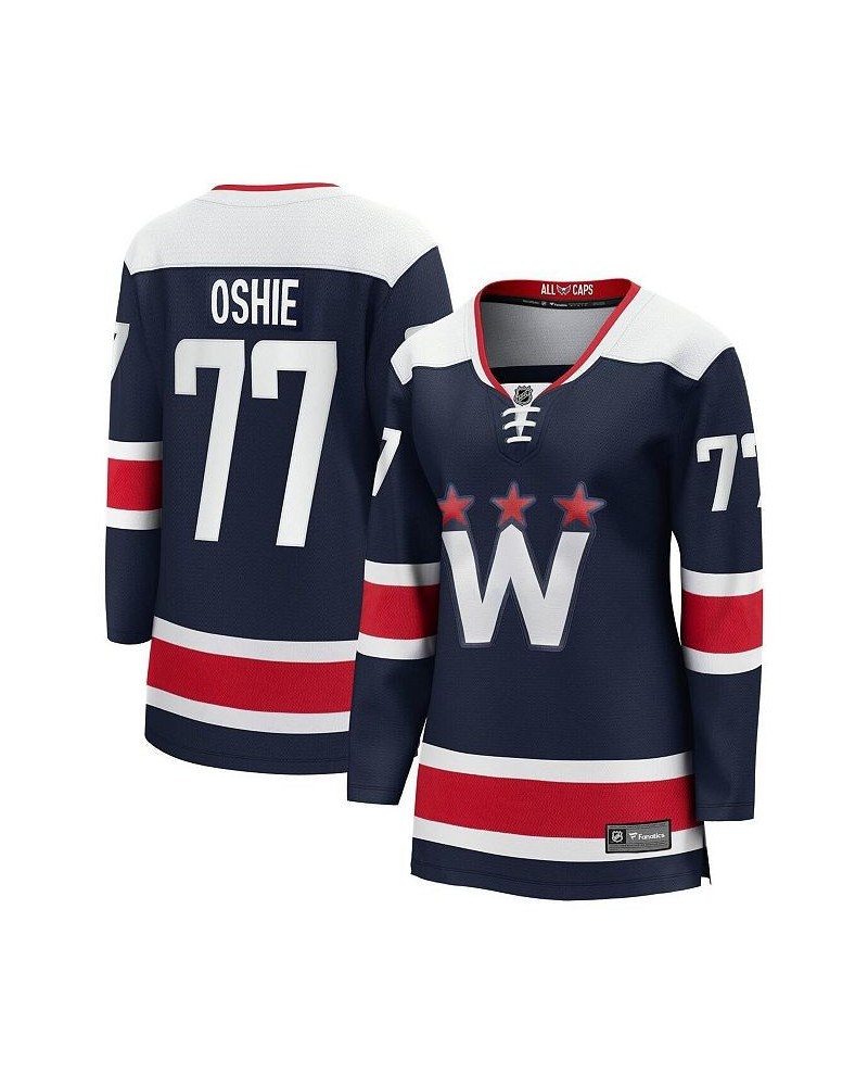 Women's Branded TJ Oshie Navy Washington Capitals 2020/21 Alternate Premier Breakaway Player Jersey Navy $75.90 Jersey