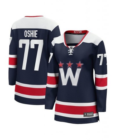 Women's Branded TJ Oshie Navy Washington Capitals 2020/21 Alternate Premier Breakaway Player Jersey Navy $75.90 Jersey