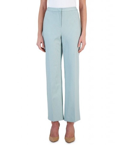 Women's Printed Ponté-Knit Straight Pants Spring Sage Green $34.54 Pants