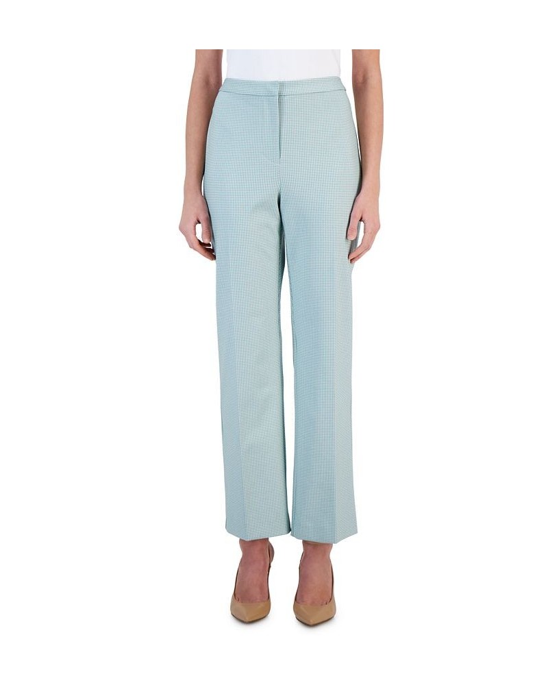 Women's Printed Ponté-Knit Straight Pants Spring Sage Green $34.54 Pants