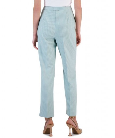 Women's Printed Ponté-Knit Straight Pants Spring Sage Green $34.54 Pants