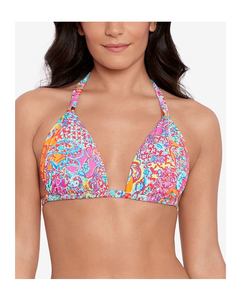 Women's Amara Mold Cup Halter Bikini Top & Bottoms Amara Patchwork $56.55 Swimsuits