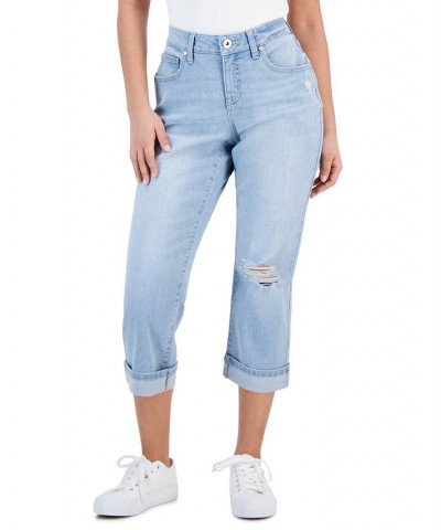 Petite Mid-Rise Curvy-Fit Roll Cuff Capri Jeans Payla $14.70 Jeans
