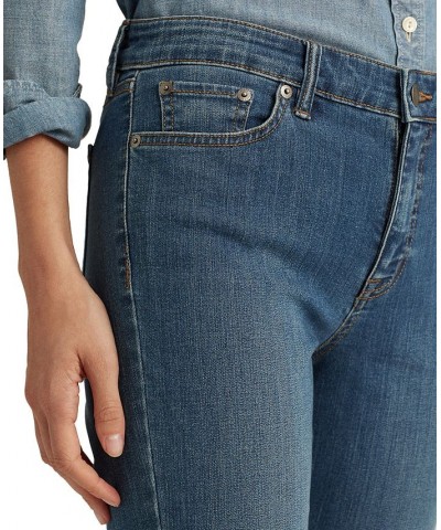 Petite Mid-Rise Straight Jean Petite & Petite Short Lengths Ocean Blue Wash Denim $62.50 Jeans