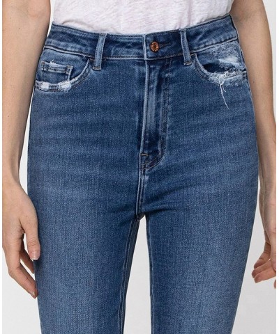 Women's Stretch High Rise Slim Straight Ankle Jeans Medium Blue $39.49 Jeans