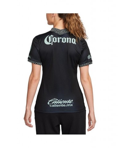 Women's Black Club America 2021/22 Third Replica Jersey Black $34.65 Jersey