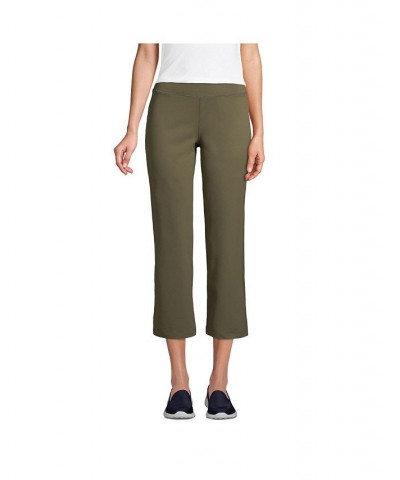 Women's Tall Active Crop Yoga Pants Forest moss $35.86 Pants