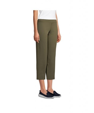 Women's Tall Active Crop Yoga Pants Forest moss $35.86 Pants