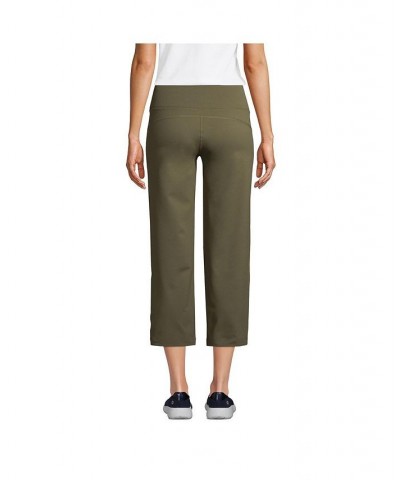 Women's Tall Active Crop Yoga Pants Forest moss $35.86 Pants