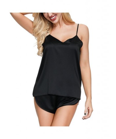 Women's Cami Short Set Black $30.16 Sleepwear