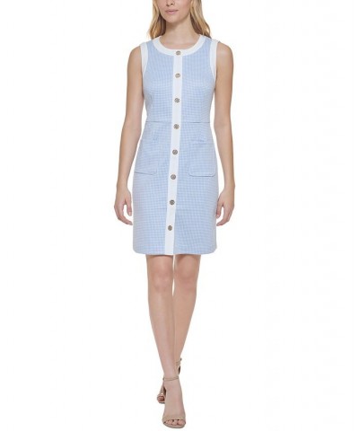 Sleeveless Sheath Dress Kentucky Blue/white $43.86 Dresses