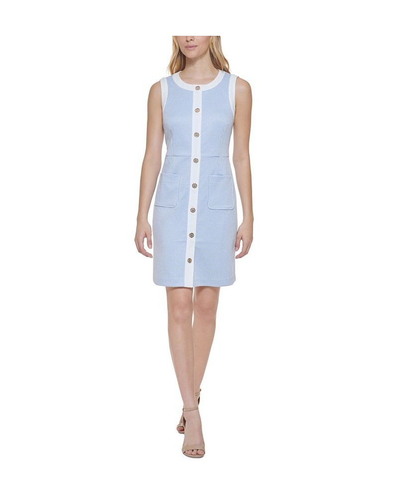 Sleeveless Sheath Dress Kentucky Blue/white $43.86 Dresses