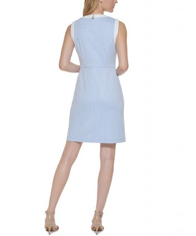 Sleeveless Sheath Dress Kentucky Blue/white $43.86 Dresses