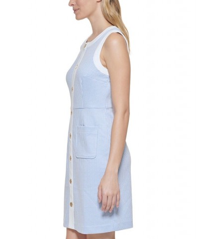 Sleeveless Sheath Dress Kentucky Blue/white $43.86 Dresses