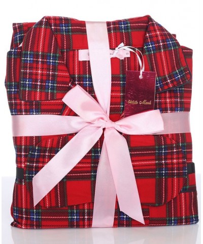 Plus Size 3-Piece Pajama Set Red Plaid $26.00 Sleepwear