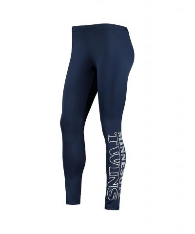 Women's Navy Minnesota Twins Stadium Leggings Blue $18.45 Pants